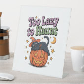 Halloween Lazy Ghost Reclamebord Met Voetstuk (Insitu)