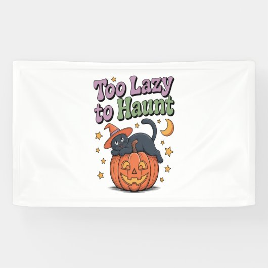 Halloween Lazy Ghost Spandoek (Horizontaal)