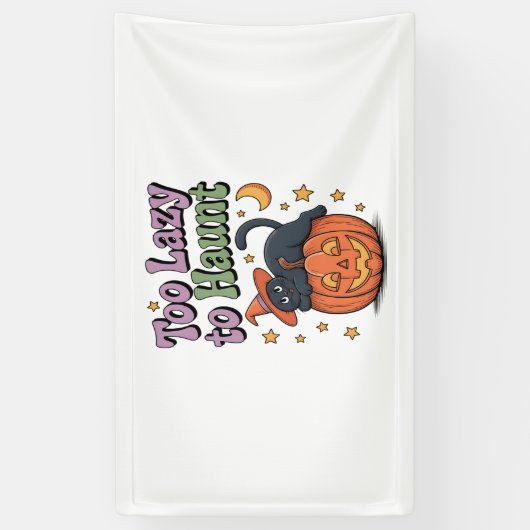 Halloween Lazy Ghost Spandoek (Verticaal)