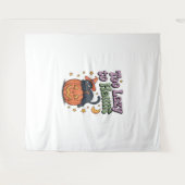 Halloween Lazy Ghost Wandkleed (Voorkant (horizontaal))