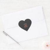 Halloween Leefstijl Vleermuis Schedel Kerkhof Pomp Hart Sticker (Envelop)