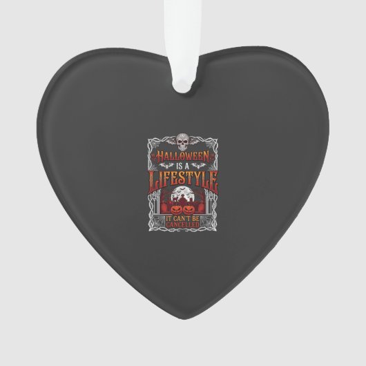 Halloween Leefstijl Vleermuis Schedel Kerkhof Pomp Ornament (voorkant)