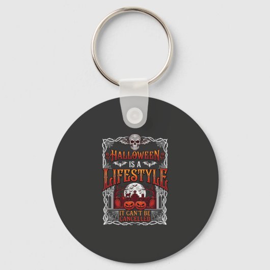 Halloween Leefstijl Vleermuis Schedel Kerkhof Pomp Sleutelhanger (Voorkant)