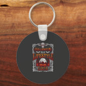 Halloween Leefstijl Vleermuis Schedel Kerkhof Pomp Sleutelhanger (Voorkant)