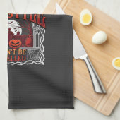Halloween Leefstijl Vleermuis Schedel Kerkhof Pomp Theedoek (Quarter Fold)