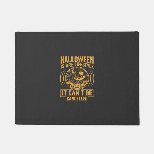 Halloween Leefstijl Vleermuis Spinneweb Ontwerp_1 Deurmat (Voorkant)