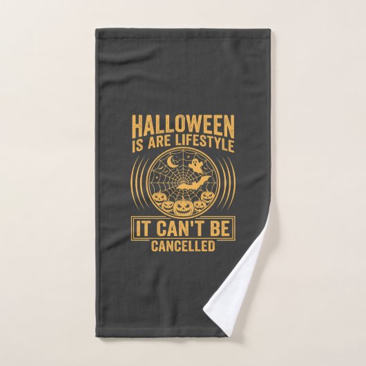 Halloween Leefstijl Vleermuis Spinneweb Ontwerp_1 Handdoek (Handdoek)