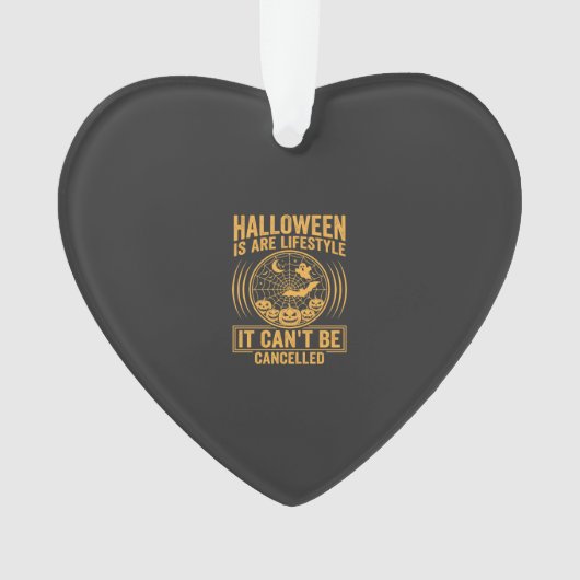 Halloween Leefstijl Vleermuis Spinneweb Ontwerp_1 Ornament (voorkant)