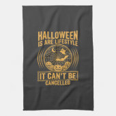 Halloween Leefstijl Vleermuis Spinneweb Ontwerp_1 Theedoek (Verticaal)
