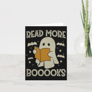 Halloween Lees Verder Boeken Grappig spook lezen B Kaart