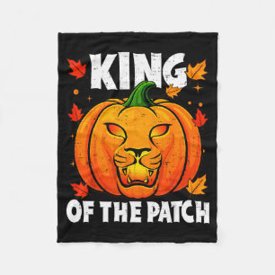 Halloween Leeuw Pompoen Koning Van De Patch Kostuu Fleece Deken