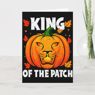 Halloween Leeuw Pompoen Koning Van De Patch Kostuu Kaart