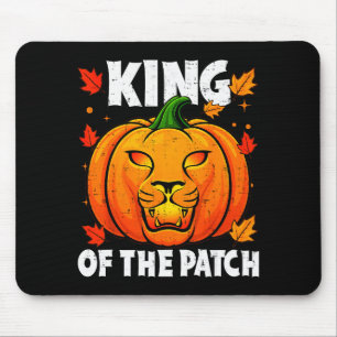 Halloween Leeuw Pompoen Koning Van De Patch Kostuu Muismat