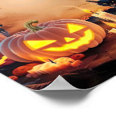 Halloween Lege Uitnodiging Poster Frame #14 (Hoek)