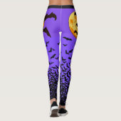 Halloween Leggings aanpassen vleermuizen volle maa (Achterkant)