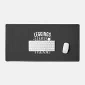 Halloween Leggings Bladeren en Lattes Fall Coffee Bureaumat (Keyboard & Muis)