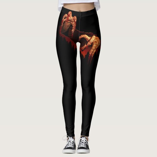 Halloween Leggings Creepy Zombie Leggings (Voorkant)
