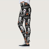 Halloween Leggings, Fun Halloween Leggings voor Wo (Links)