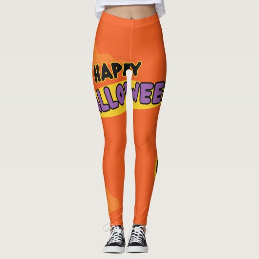 Halloween Leggings. Halloween Pants. Unisex Leggin Leggings (Voorkant)