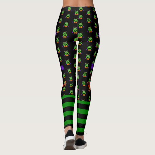 Halloween Leggings Kleine Monsters Teacher's Pants (Achterkant)