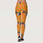 Halloween Leggings | Leggings Petten Halloween Wit (Achterkant)