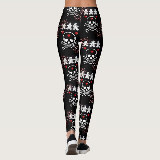 Halloween Leggings, schedel Leggings (Achterkant)