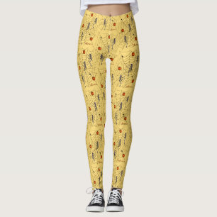 Halloween Leggings Skeletten, Web, Pompoenen