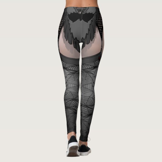 Halloween Leggings Vampire Costume Stretchy Pants (Achterkant)