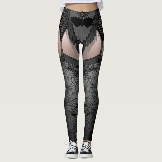 Halloween Leggings Vampire Costume Stretchy Pants (Voorkant)