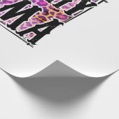 Halloween Leopard Witchy Mama Birthday Cadeaupapier (Hoek)