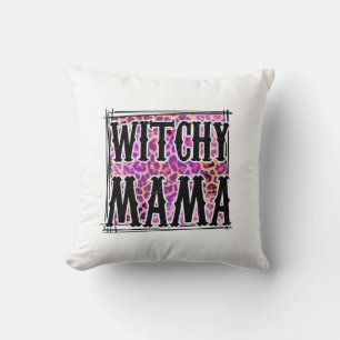 Halloween Leopard Witchy Mama Birthday Kussen