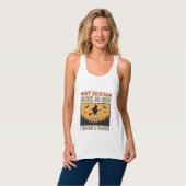 Halloween Leraar Bezem Gebroken Vintage Ontwerp_1 Tanktop (Volledige Voorkant)