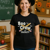 Halloween Leraar Boo Crew Faculteit T-shirt