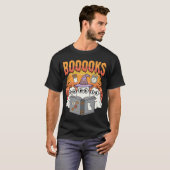 Halloween Leraar BOOOOOKS Spook Lezen T-shirt (Voorkant volledig)