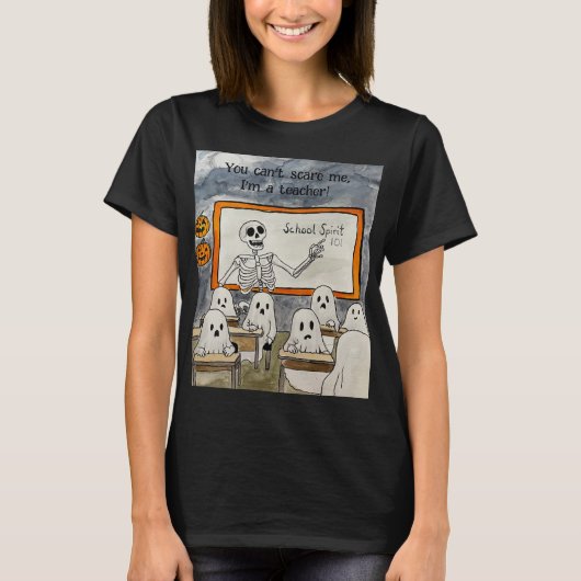 Halloween leraar bootiful mensen t-shirt (Voorkant)