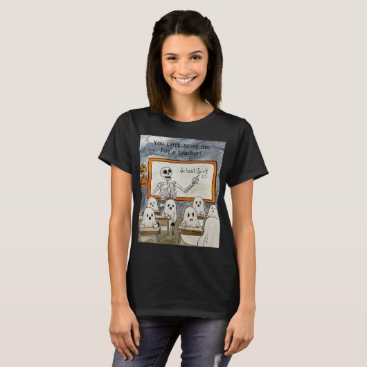 Halloween leraar bootiful mensen t-shirt (Voorkant volledig)