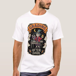 Halloween Leraar Cijfers na Donker T-shirt