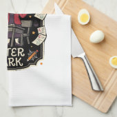 Halloween Leraar Cijfers na Donker Theedoek (Quarter Fold)