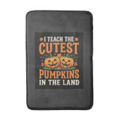 Halloween Leraar Cute Pompoenen Ontwerp_1 Badmat (Voorkant Verticaal)