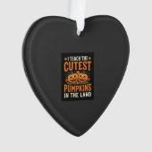 Halloween Leraar Cute Pompoenen Ontwerp_1 Ornament (voorkant)