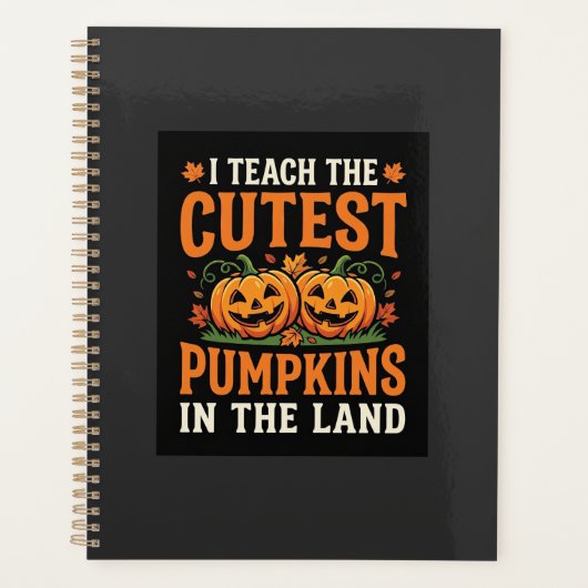 Halloween Leraar Cute Pompoenen Ontwerp_1 Planner (Voorkant)