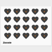 Halloween Leraar Cuteest Pompoenen Ontwerp_1 Hart Sticker (Vel)