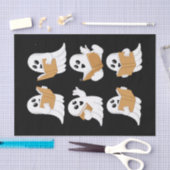 Halloween leraar geest lezen boeken bibliothecaris tissuepapier (Craft)