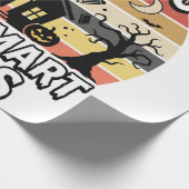 Halloween Leraar Griezelige Slimheid Cadeaupapier (Hoek)