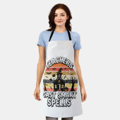 Halloween Leraar Griezelige Slimheid Schort (Gedragen)