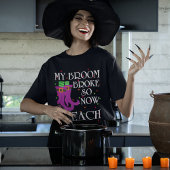 Halloween leraar heks grappig modern Tri-Blend shirt