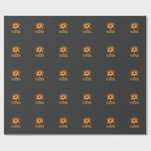 Halloween Leraar Heks Kat Ontwerp Cadeaupapier