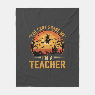 Halloween Leraar Heks Kat Ontwerp Fleece Deken