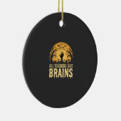 Halloween Leraar Hersenen Keramisch Ornament (Rechts)