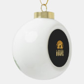 Halloween Leraar Hersenen Keramische Bal Ornament (Links)
